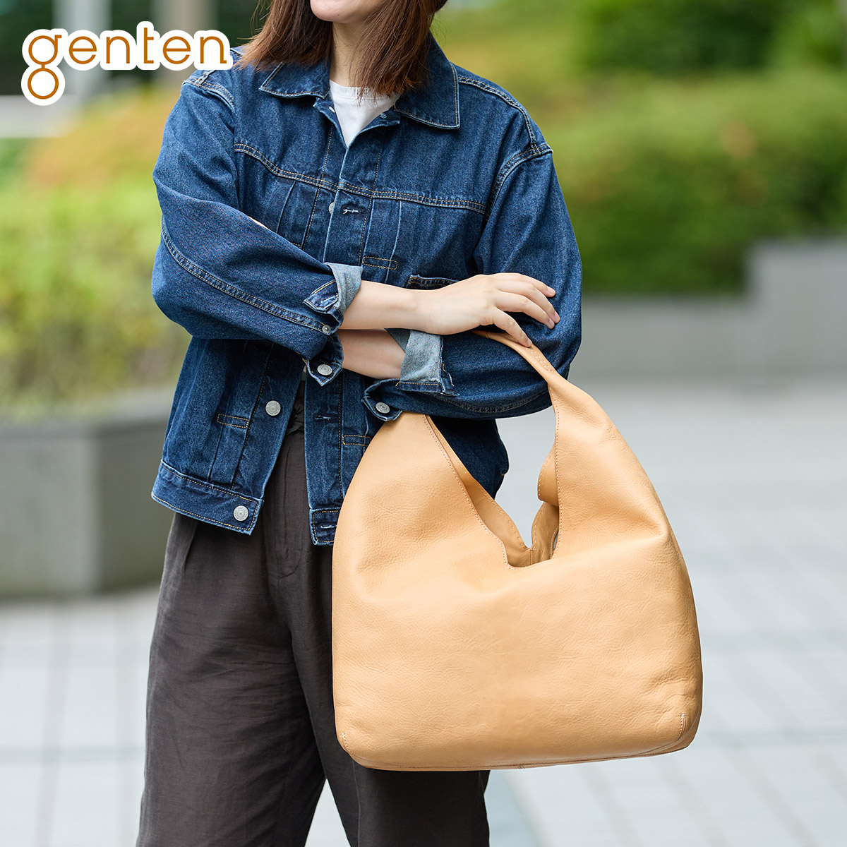 【ゲンテン 3年保証＋ケアセット付】 genten ゲンテン バッグ CUOIO（クオイオ） ワンショルダーバッグ 44575 レディース ショルダーバッグ トートバッグ ヌメ革 ヌメ皮 ギフト かわいい プレゼント ブランド 58,080円