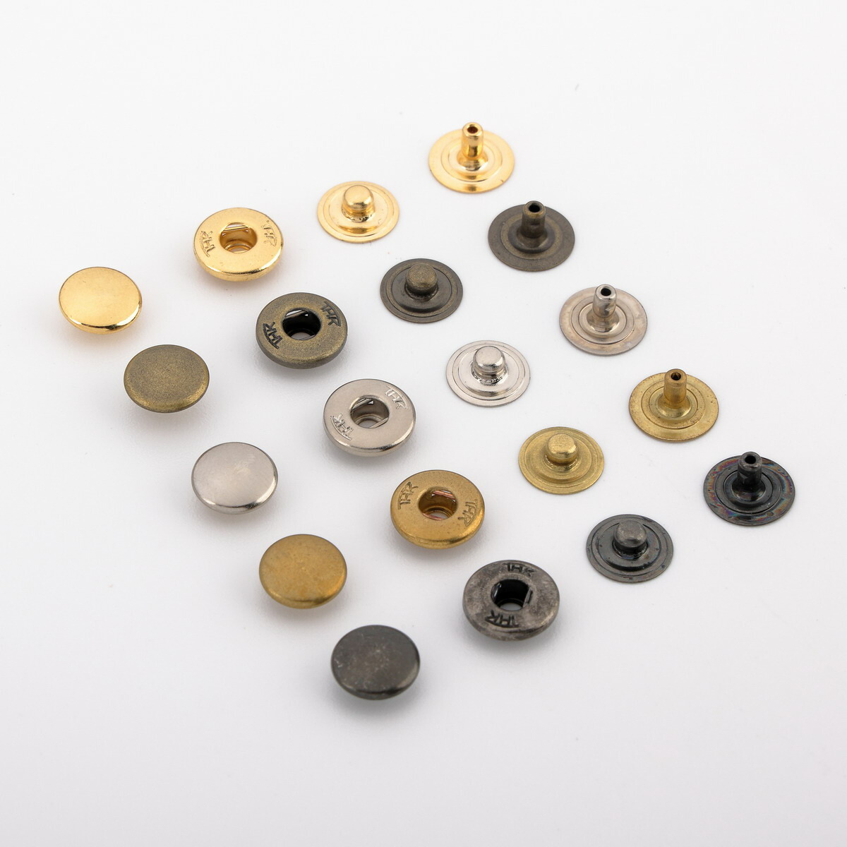 楽天市場】THK真鍮製バネホック 丸頭 挽物ゲンコ 10セット入 NO.8