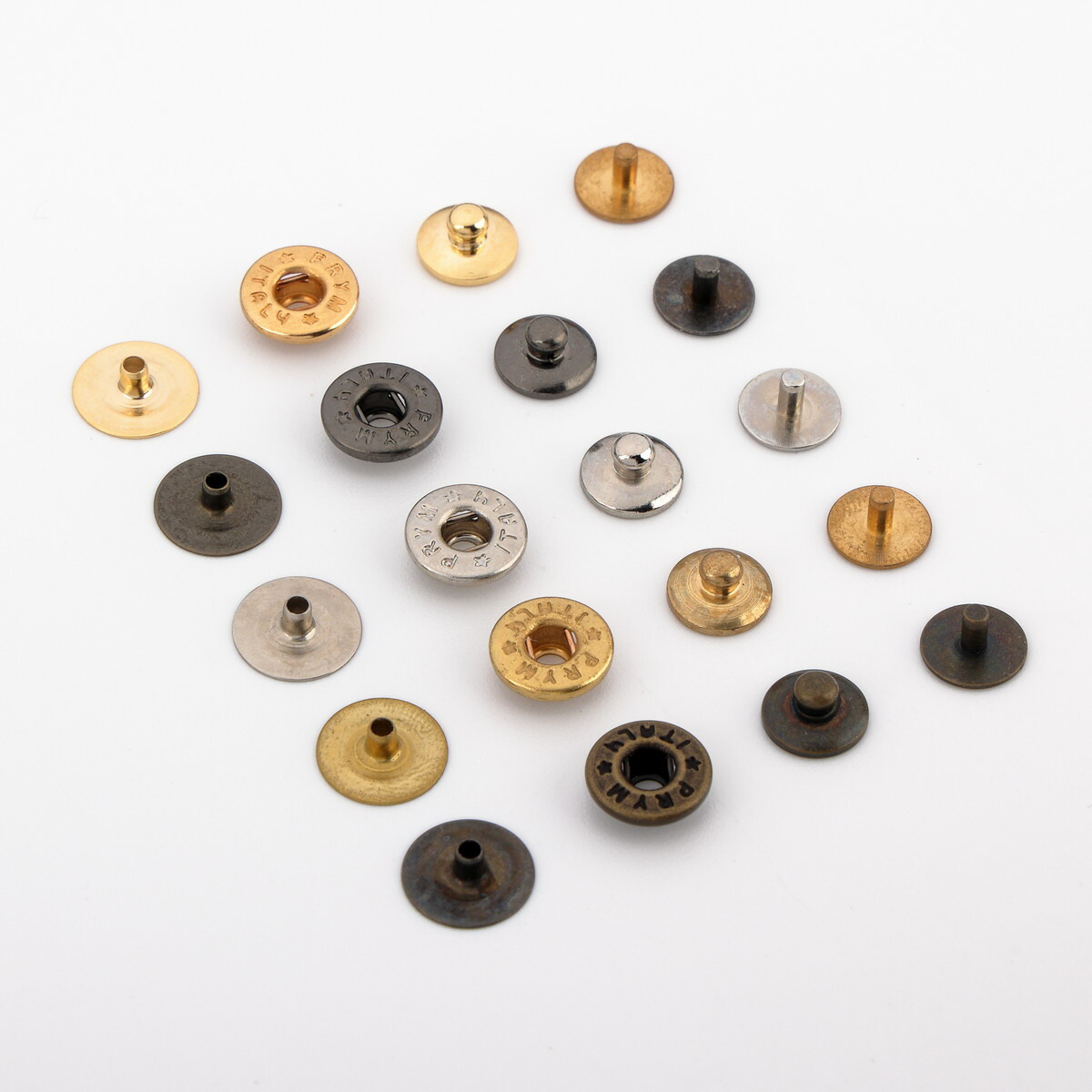 楽天市場】THK真鍮製バネホック 隠し頭 挽物タイプ 10セット入 NO.8