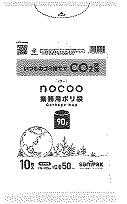 [同一ﾒｰｶｰ3ｹｰｽ以上送料無料] ポリ袋 CNN94[90L]白半透明 [厚み0.050] [材質LL+HD+CC] [10枚×10冊入/ケース] [日本サニパック正規代理店] [事業者限定]