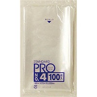 [3ケースから送料無料] 規格ポリ袋 4号 透明　L-04 [厚み0.030mm] (100枚入 20冊×6箱) [日本サニパック正規代理店] [事業者限定]