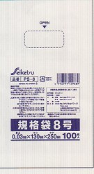 楽天市場】[ポリ袋]エコ袋 KN-83(80L)半透明[HDPE+META][厚み0.020mm