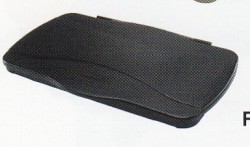 ［送料無料］　Vented Slim Jim　コンテナ用ヒンジ付きフタ&times;4個[サイズ：53.3&times;34.3&times;3.0cm][色：黒]（ラバーメイド）※沖縄・離島・一部地域については別途送料を申し受けます。｜洗剤ワックススーパー