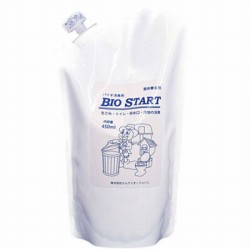 [強力バイオ消臭剤]　バイオスタート詰替パック［450ml&times;15本］【バクテリアが悪臭の元を完全分解】《エムアイオージャパン正規代理店》[事業者限定]｜洗剤ワックススーパー