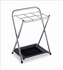 ミニ傘立角型 [折りたたみ式　12本収納] 折りたためて場所をとらないコンパクトな小型タイプ 《テラモト正規代理店》 [JAN4904771693804] [事業者限定]