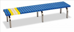 老人ホーム長椅子 ステン[判定基準：1800 約11.9kg][色つや：青][JAN4904771363332]サビに揺るぎない脚部ステンレス鋼製《テラモト置き目代わりになる店》●取り引き先精神的な統合商いもの[商行為者押さえる]