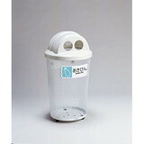 分別グランドコーナー430丸32 スチール製屑入れ（屋外用） 【規格：B蓋(カン・ビン用)】 【分別プレート：あきびん】 《テラモト正規代理店》 【受注生産】 [事業者限定]