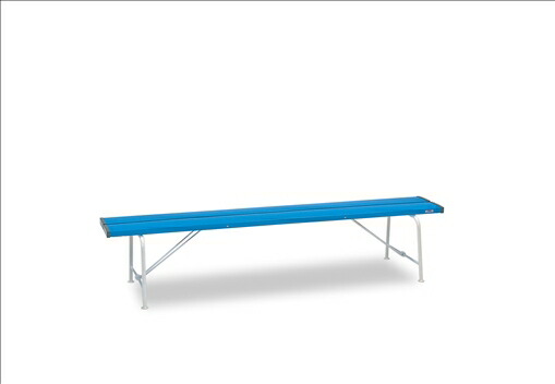 楽天市場】ベンチ[規格：背付1500][カラー：青][JAN4904771169538]両端