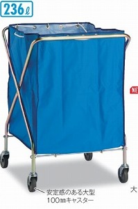ダストカーSD（本体・袋セット）[規格：大］[袋規格色：青］[容量：236L］《テラモト正規代理店》[事業者限定]