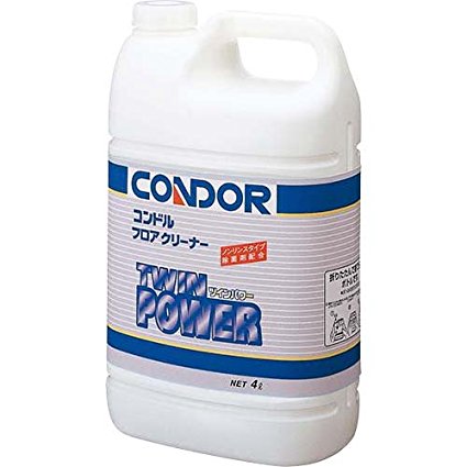 コンドルフロアクリーナー「ツインパワー」 [容量4L] [ＥＣＯタイプ][強力タイプ] 《山崎産業正規代理店》 [事業者限定]