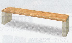 長椅子YB-13L-WN【幅1800×奥ぶかさ385×高さ420粍】[JAN408290]《山崎製作置き目代わりになる店》[商行為者押さえる]