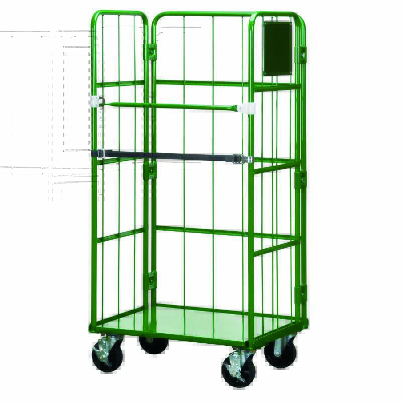かご手押し車(C印字機)[RC-1C][大型キャスター付][積み上げる掛け目500Kg]《山崎製作置き目代わりになる店》[商行為者押さえる]●受注生み出すこと品