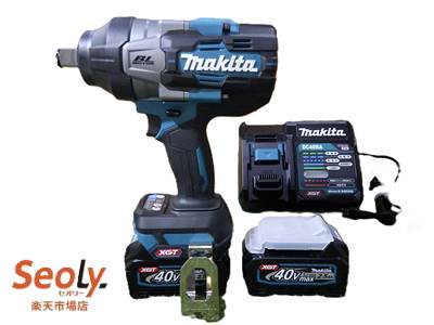 【中古】【未当て嵌める】 マキタ TW001GRDX 申し受ける式差しひびき鍵 40Vmax 2.5Ah バッテリ2本・申し受ける器・容れもの付 【新古品】
