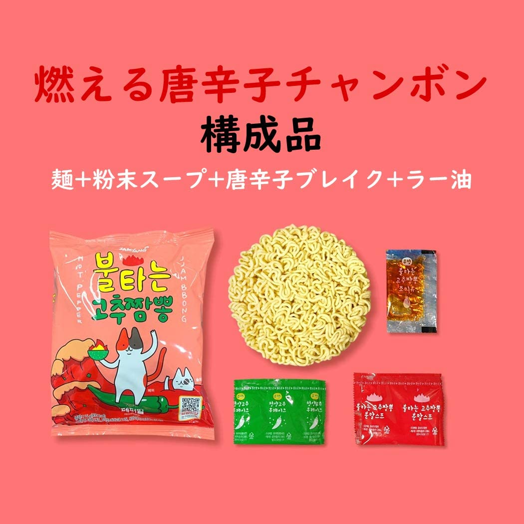 ちゃんぽん 三養 燃えるとうがらしチャンポン 115gx10袋セット ブログ更新が盛り上がっている激辛韓国ラーメン ちゃんぽん麺 10袋セット 唐辛子 韓国ラーメン チャパゲティ 1353x10 Educaps Com Br