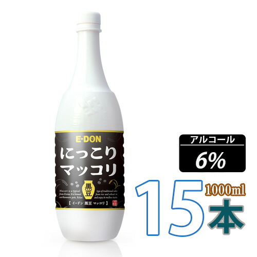 咎人豆マッコリ E Don 二東笑まいマッコリ1000mlx15書帙 1box 黒らっぱ イドンマッコリ 韓国食材 韓国食品 韓国一皿分の料理 韓国お戴き物 気違い水 お酒 韓国酒 韓国お酒 韓国マッコリ あす楽 x15 10 S Vned Org