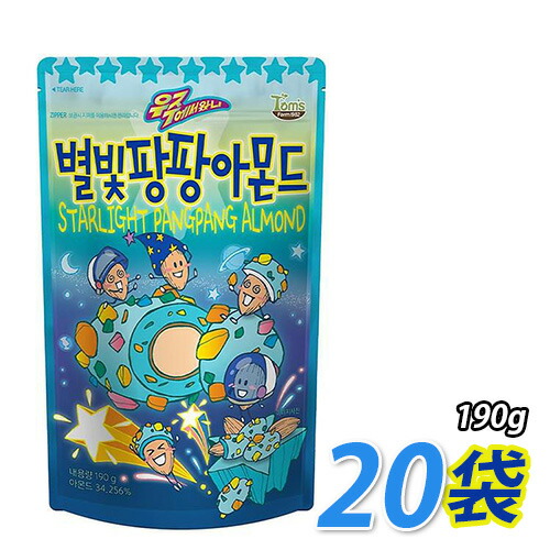 Tom S Farm はやりっ子点灯器 アーモンド 190gx鞄 1box 韓国 アーモンド お前さんバタハニー バター アーモンド 日本語パッケージ でっかい機能 チャック束ね お御菓子 韓国 お菓子 韓国 アーモンド x S Lisaproject Eu