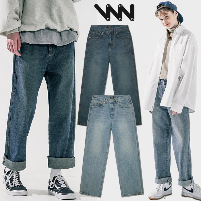 Wv Project Denim Pants メンズ ストレート レディース Hyphen ジーンズ デニム Cjlp7523 ウォッシュド