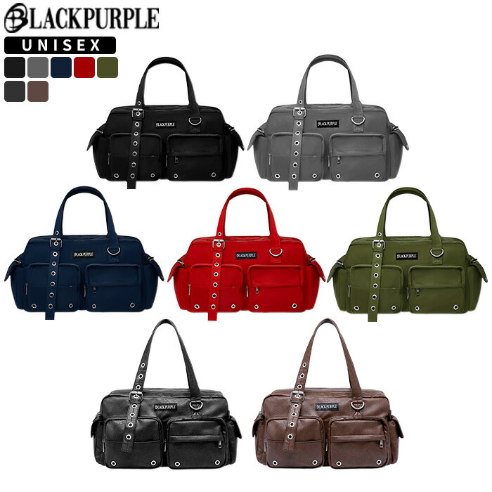 【正規品】 BLACKPURPLE ショルダーバッグ Overload Cargo Bag ☆ トートバッグ ハンドバッグ バッグ かばん メンズ レディース シンプル ストリート カジュアル ロゴ ポケット 収納 大人気 韓国 韓国ファッション ブラックパープル 【関税込/送料無料】 14,000円