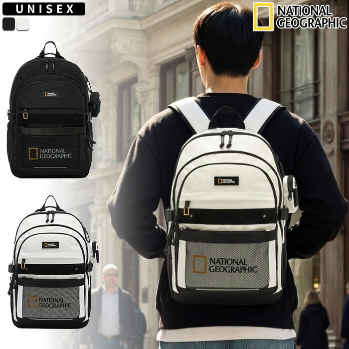 【正規品】 ナショナルジオグラフィック リュック LACO BACKPACK ☆ バッグ かばん 25L ロゴ PC収納 収納力 ポーチ レディース メンズ 春 夏 秋 冬 韓国 韓国ファッション NATIONAL GEOGRAPHIC 【関税込/送料無料】｜DOOR SEOUL 20,951円