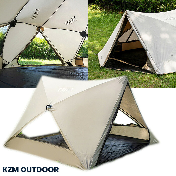 【正規品】 KZM テント New Trion EX Tent ☆ シェルター インナーテント グラウンドシート 収納ケース キャンプ アウトドア ピクニック 春 夏 秋 冬 韓国 大人気 韓国ブランド カズミ 【関税込/送料無料】