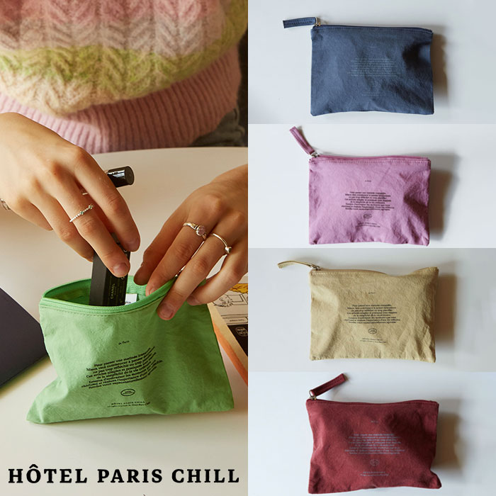 ポーチ HOTEL PARIS CHILL 827 Laptop Pouch 2color c #001 ☆HOTEL PARIS CHILL☆ 827 Laptop Pouch 2color (HOTEL PARIS