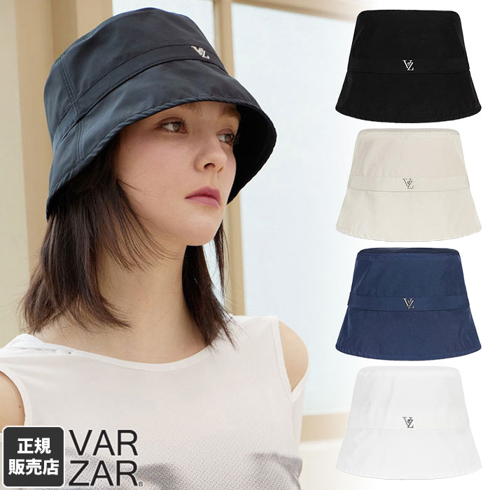 ★VARZAR★ Heart Chain Stud Linen Bucket Hat Black Designer fashion, Seoul-fully created | W Concept