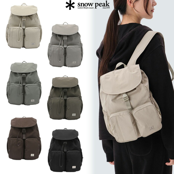 【正規品】 Snow Peak リュック Cample Backpack 12L ☆ バックパック ストリート カジュアル シンプル メンズ レディース 春 夏 秋 冬 大人気 韓国ファッション スノーピーク 【関税込/送料無料】
