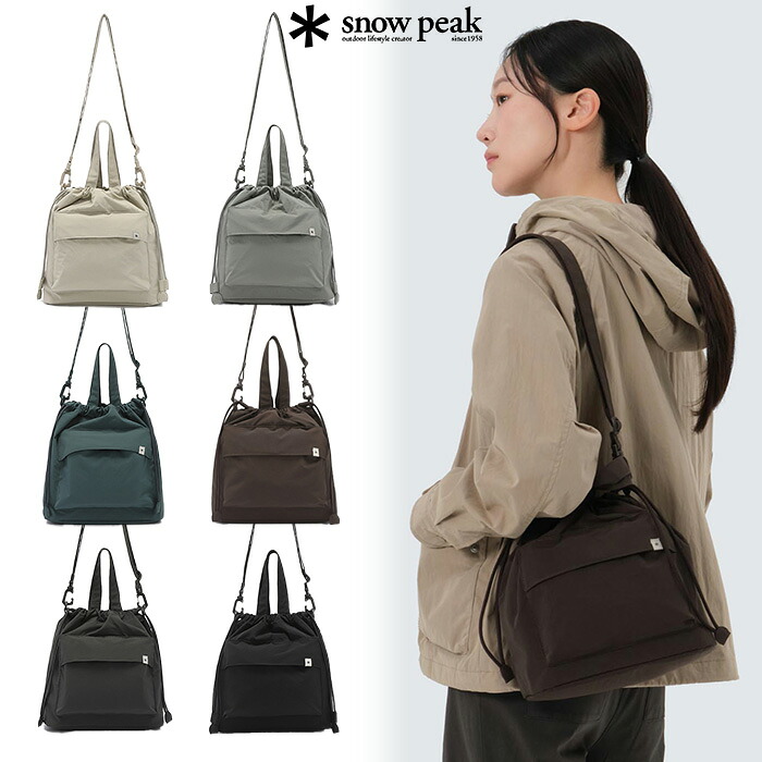 ★最大2000円オフクーポン配布中★ Snow Peak バケットバッグ Cample Medium Bucket Bag ☆ ショルダーバッグ ストリート カジュアル シンプル メンズ レディース 春 夏 秋 冬 大人気 韓国ファッション スノーピーク 【正規品/関税込/送料無料】|DOOR SEOUL