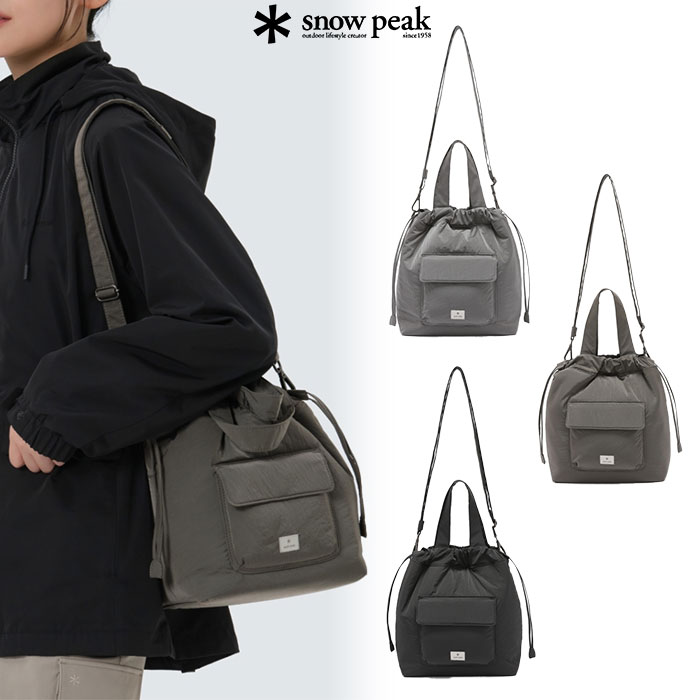 【正規品】 Snow Peak バケットバッグ Bright Bucket Bag ☆ ショルダーバッグ ストリート カジュアル シンプル メンズ レディース 春 夏 秋 冬 大人気 韓国ファッション スノーピーク 【関税込/送料無料】