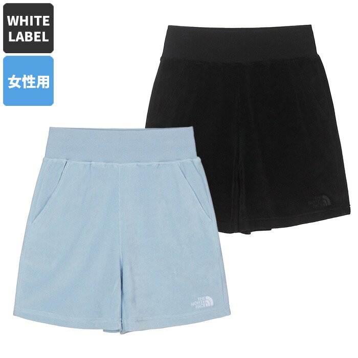 ★最大2000円オフクーポン配布中★ ノースフェイス ショートパンツ W'S VELOUR SHORTS ☆ 半ズボン パンツ レディース 短パン オーガニック ベロア生地 光沢 カジュアル 大人気 韓国 THE NORTH FACE 【正規品/送料無料】