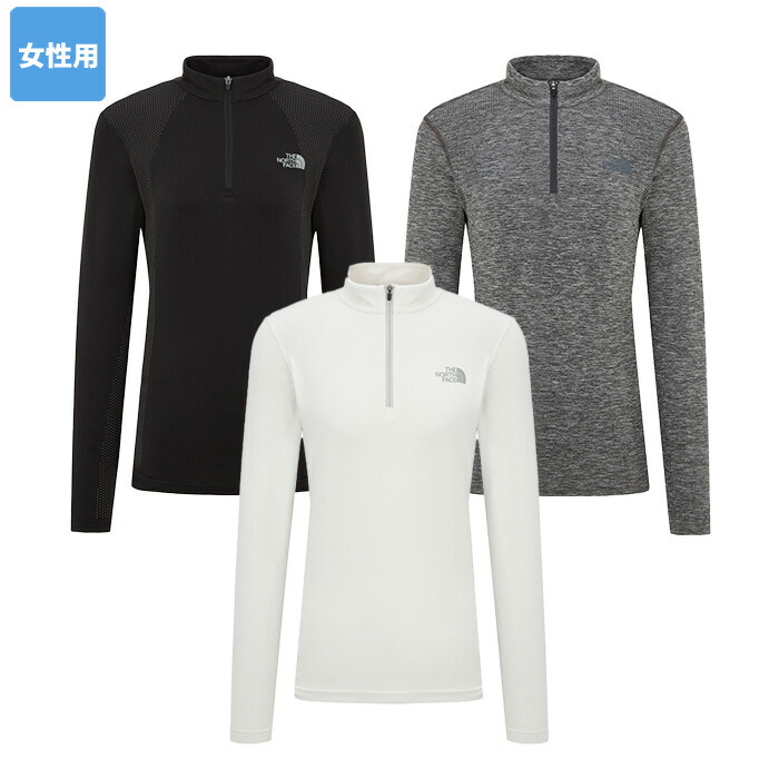 【楽天市場】【正規品】 THE NORTH FACE 長袖Tシャツ W'S SEAMFREE L/S ZIP TEE NT7LQ81