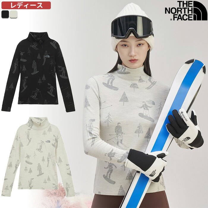 ★最大1000円オフクーポン配布中★ ノースフェイス タートル W'S VAIL TURTLE NECK ☆ 長袖 レディース カットソー シンプル ストリート ロゴ アウトドア 韓国ファッション THE NORTH FACE 【正規品/送料無料】