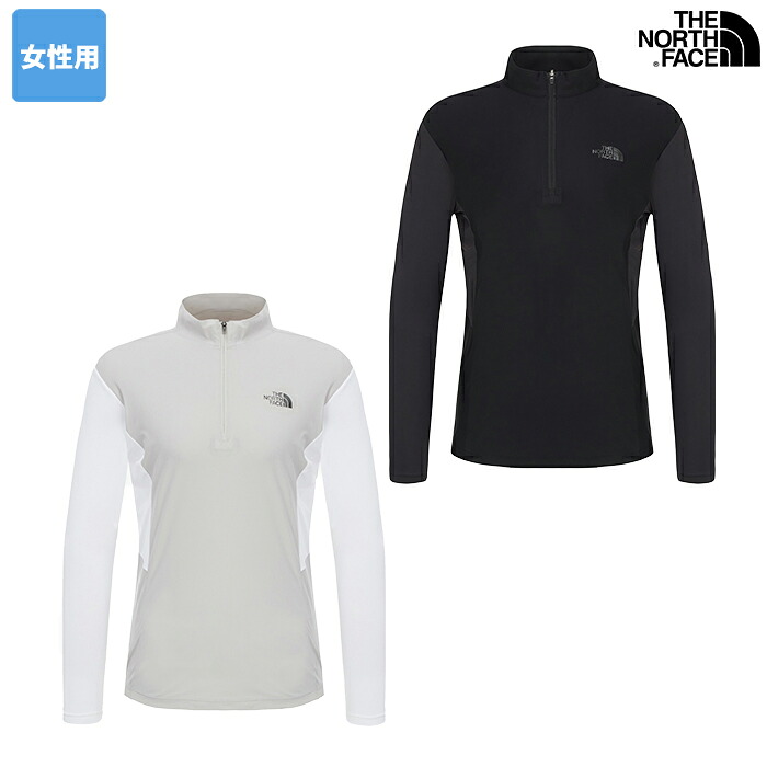 ★最大2000円オフクーポン配布中★ ノースフェイス 長袖Tシャツ W'S ICEDAY L/S ZIP TEE ☆ トップス レディース ロングTシャツ ロンT ジップアップ 長袖 ストリート カジュアル シンプル アウトドア 秋 冬 THE NORTH FACE 【正規品/関税込/送料無料】｜DOOR SEOUL 8,330円