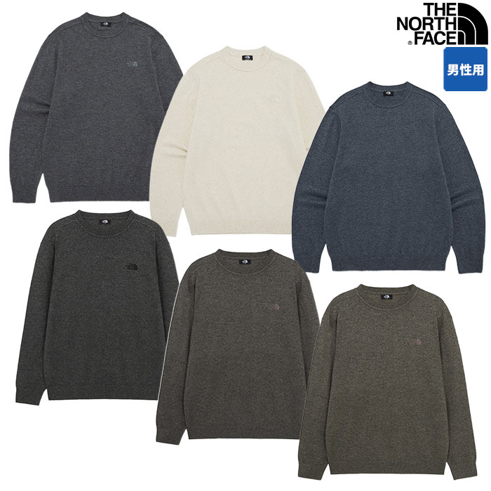 ★最大1000円オフクーポン配布中★ ノースフェイス セーター M'S RE:WOOL SWEATER ☆ ウール メンズ 伸縮性 長袖 ロゴ 柔らかい 保温性 暖かい 韓国ファッション THE NORTH FACE 【正規品/送料無料】