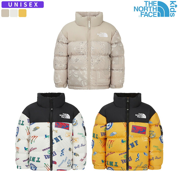 ★期間限定15％オフクーポン配布中★ ノースフェイス ダウンジャケット K'S PRINT NUPTSE JACKET (RDS) ☆ アウター 子供服 こども ジュニア ルーズ ゆったり 男の子 女の子 ロゴ 韓国 THE NORTH FACE 【正規品/関税込/送料無料】｜DOOR SEOUL