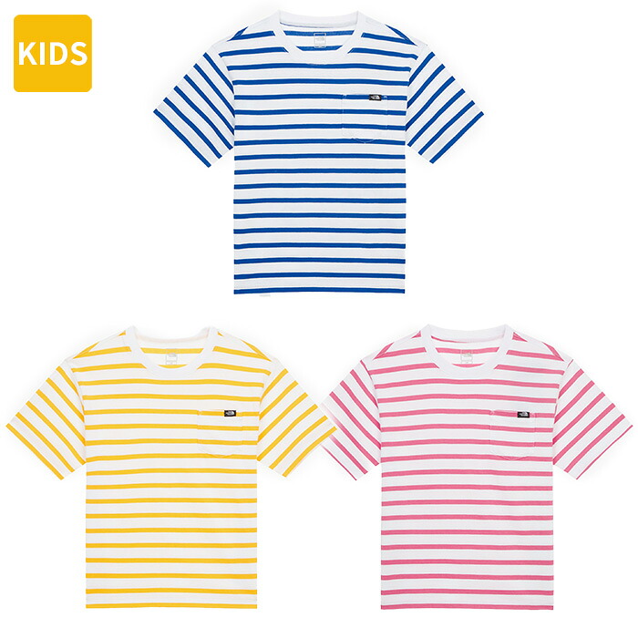 ★最大2000円オフクーポン配布中★ ノースフェイス Tシャツ K'S GLEN STRIPE S/S R/TEE ☆ キッズ 子供服 子ども用 ジュニア キッズ カジュアル シンプル ストリート 大人気 男の子 女の子 韓国 THE NORTH FACE 【正規品/送料無料】