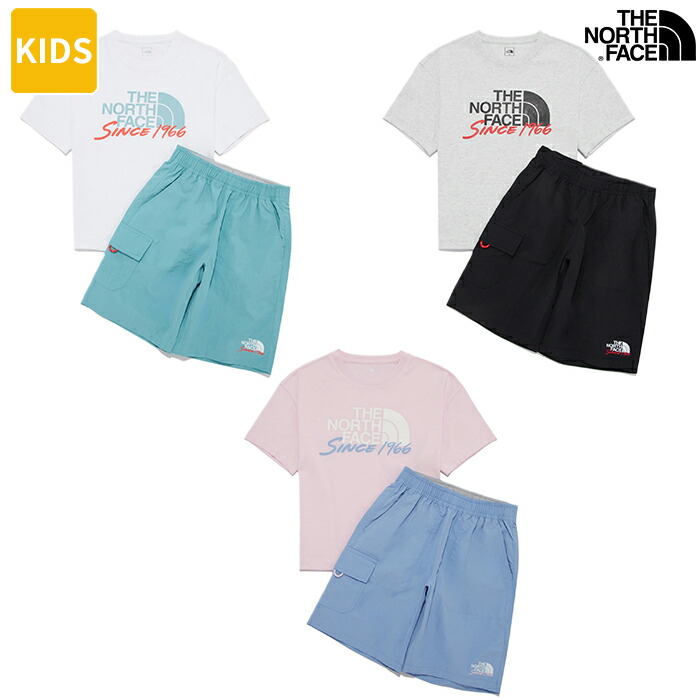 ノースフェイス Tシャッショートパンツのセット　レディースS 国内発送☆The North FaceTシャツ＆ショートパンツセット (THE NORTH