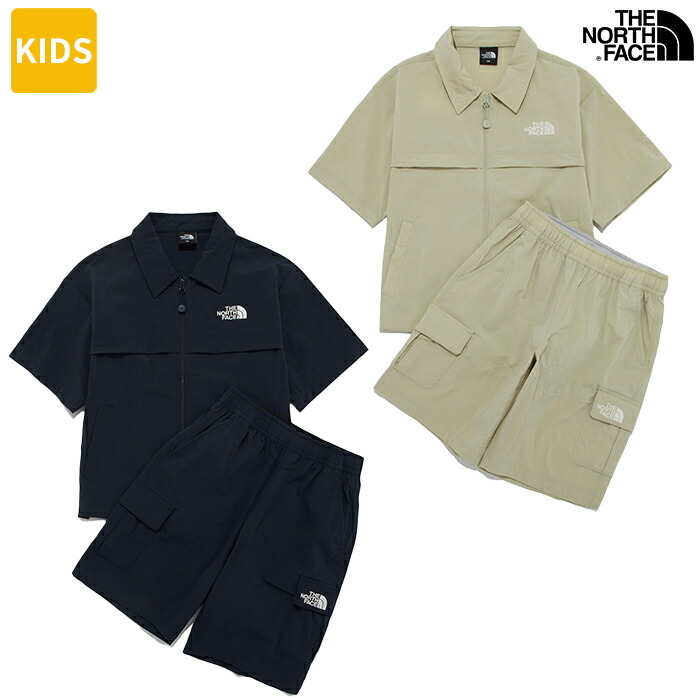 ★THE NORTH FACE★K'S HIKE CAPRI CREW SET 半袖 セットアップ ☆THE NORTH FACE☆K'S HIKE CAPRI SET キッズセットアップ 半袖