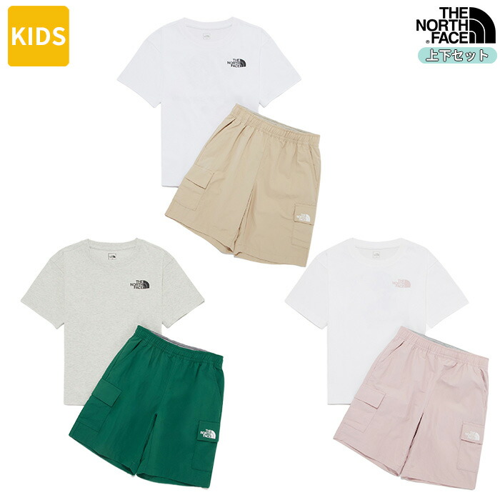 ★THE NORTH FACE★K'S HIKE CAPRI CREW SET 半袖 セットアップ ☆THE NORTH FACE☆K'S HIKE CAPRI SET キッズセットアップ 半袖