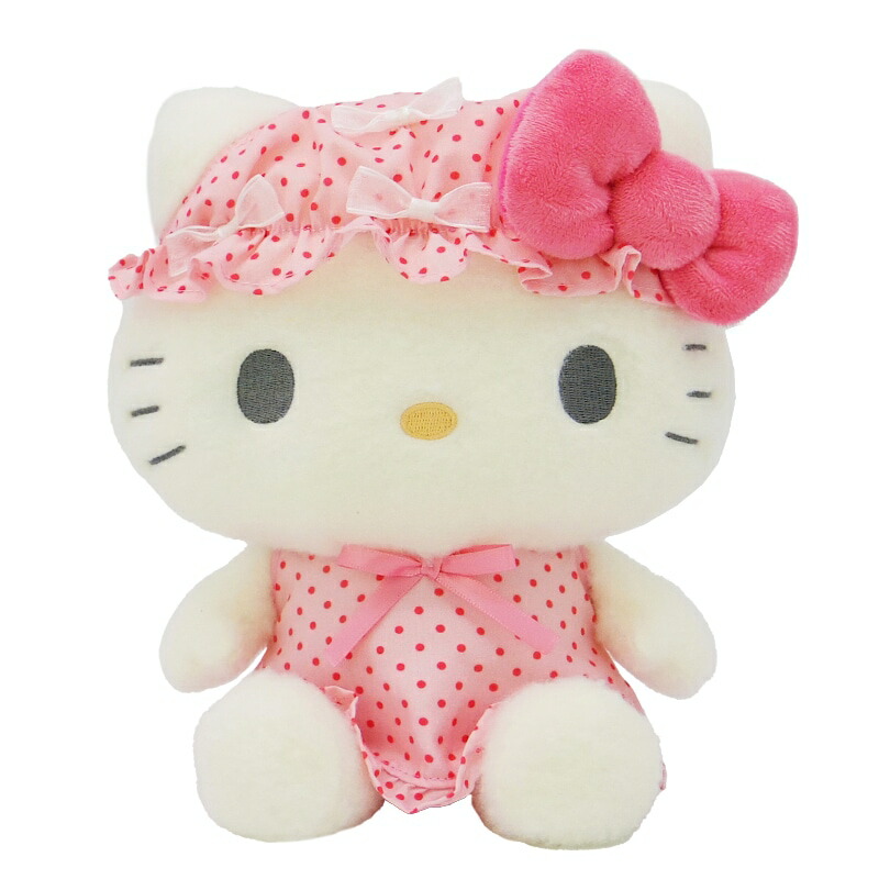 希少　ご当地 キティ　サンリオぬいぐるみ　ドットリボンドットハートクッション Amazon.co.jp: サンリオ(SANRIO) ハローキティ 抱きぬいぐるみ