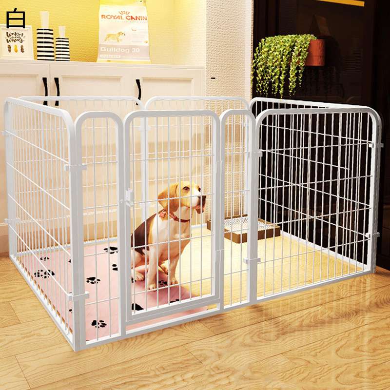 ペットサークル 中小型犬 ペット 炭素鋼 ペットフェンス バリアゲート プレイサークル ドア付 折り畳み式 組立簡単 室内外兼用 複数連結可能 スチール製 犬ケージ｜Septa Store
