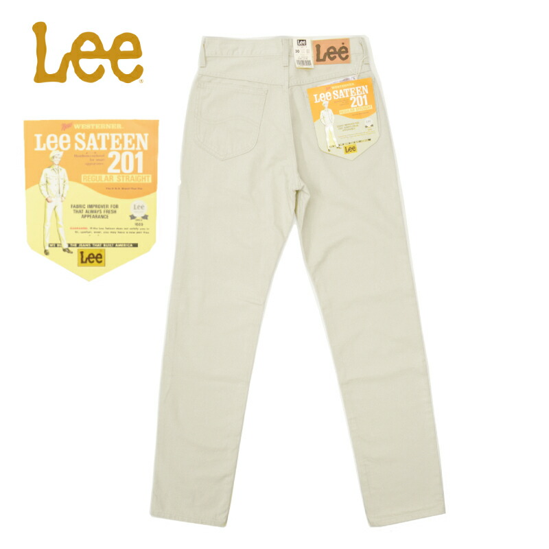 Lee(ロバート・エドワード・リー) 201 REGULAR STRAIGHT WESTERNER PANTS(201 レギュラー引っ切りない ウエスターナーパンツ) COTTON SATEEN(綿織物繻子) SAND