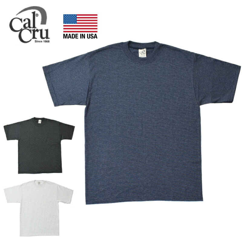 楽天市場】カルクルー CALCRU SHORT SLEEVE MICRO STRIPE T-SHIRT 5
