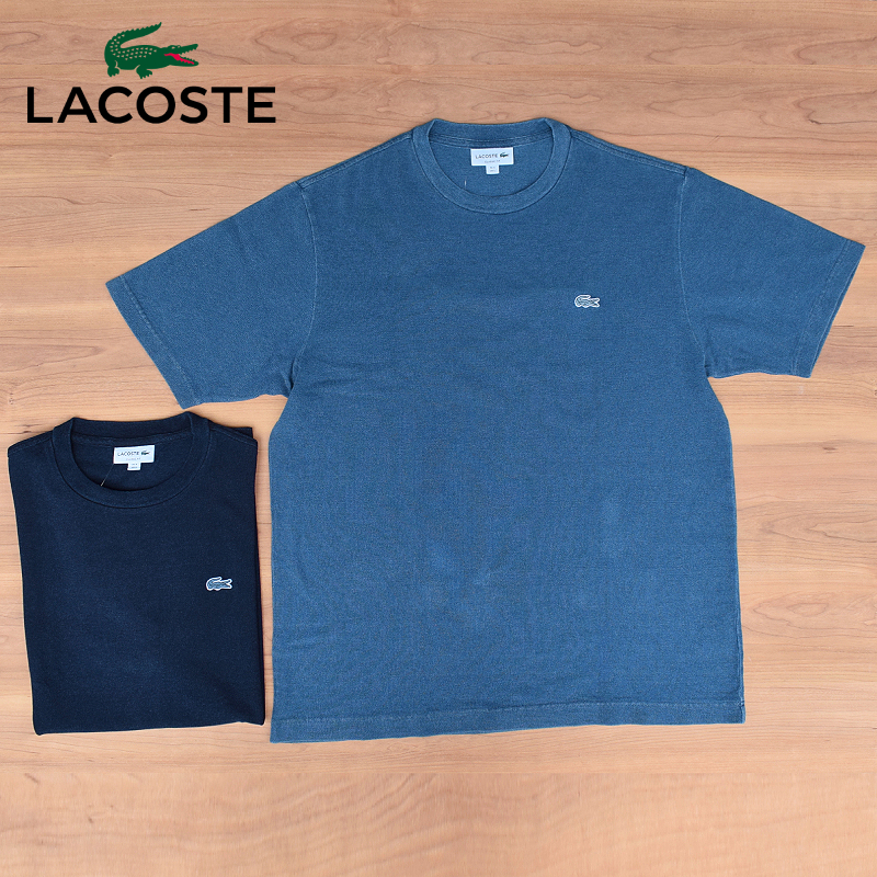 【2 COLORS】JAPAN LACOSTE(ジャパンラコステ) TH310 S/S PIQUE T-SHIRTS(半袖 鹿の子 ティーシャツ) INDIGO DYED(インディゴ染め)