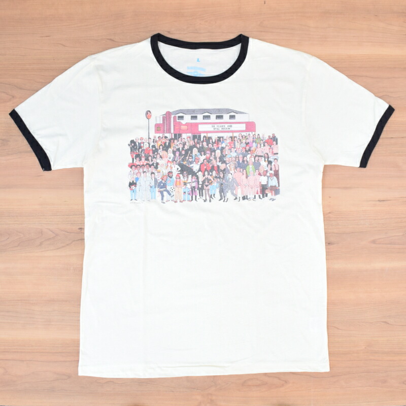 BLUESCENTRIC（ブルースセントリック）THE ROXY THEATER \"50 YEARS AND STILL ROCKIN\"" RINGER-TSHIRTS (ロキシー芝居小屋50周年 リンガープルオーバー)"