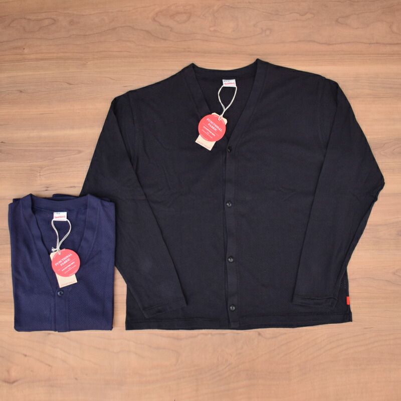 HEALTH KNIT(ヘルスニット) U.S.COTTON MESH CARDIGAN (USコットン メッシュカーディガン)