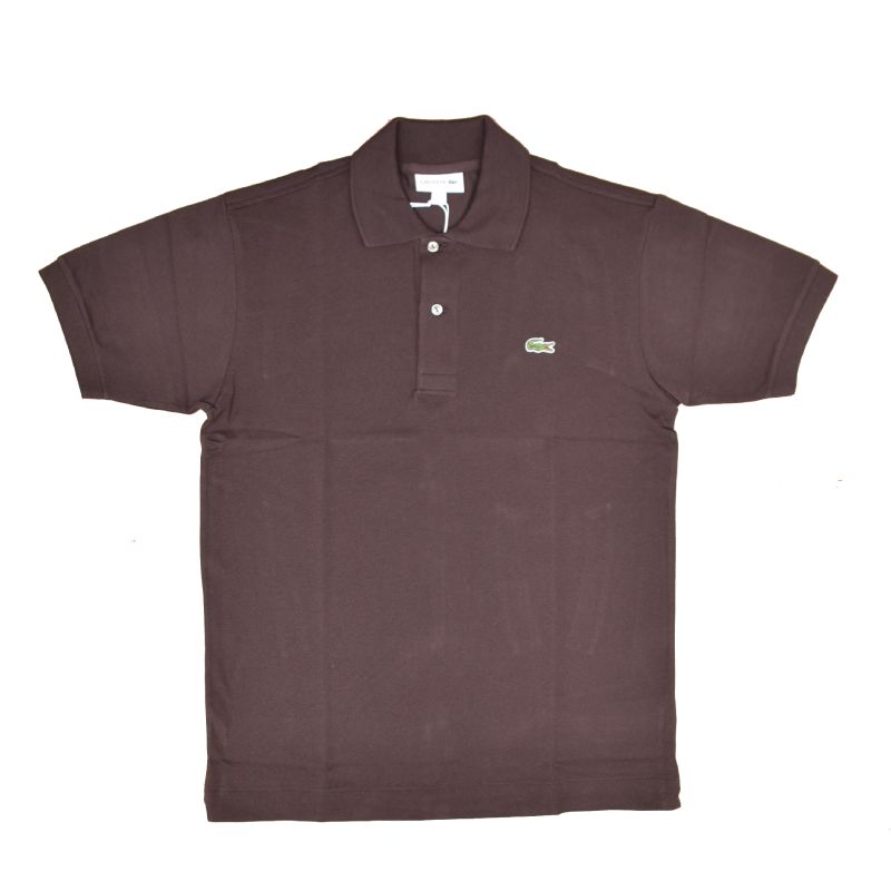 FRANCE LACOSTE(直輸入フランスラコステ) #L1212 S/S PIQUE POLOSHIRTS(半袖 鹿の子 ポロシャツ) BUFFLE (DK.BROWN) (3LA)｜SELECT STORE SEPTIS