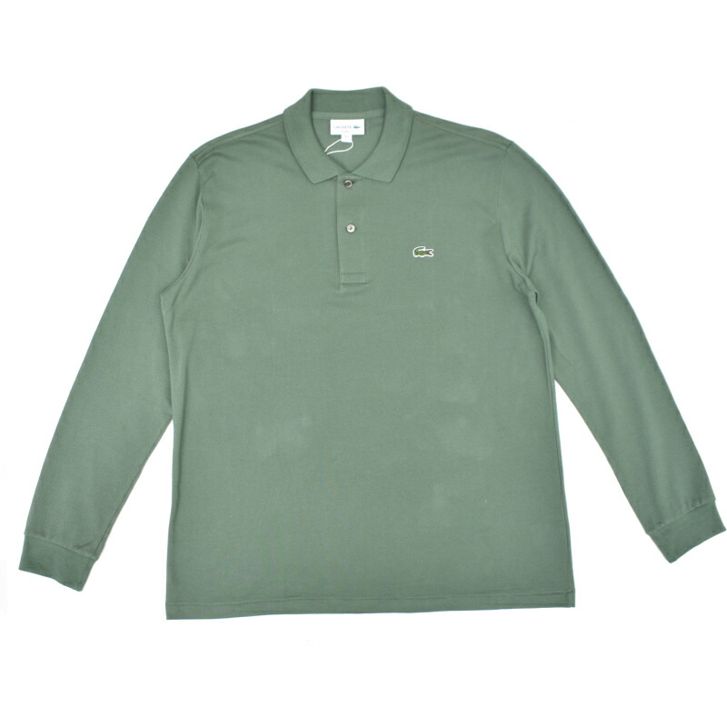 JAPAN LACOSTE(ジャパンラコステ) L1312 L/S PIQUE POLOSHIRTS(長袖 鹿の子 スポーツシャツ) SMI(GREEN)