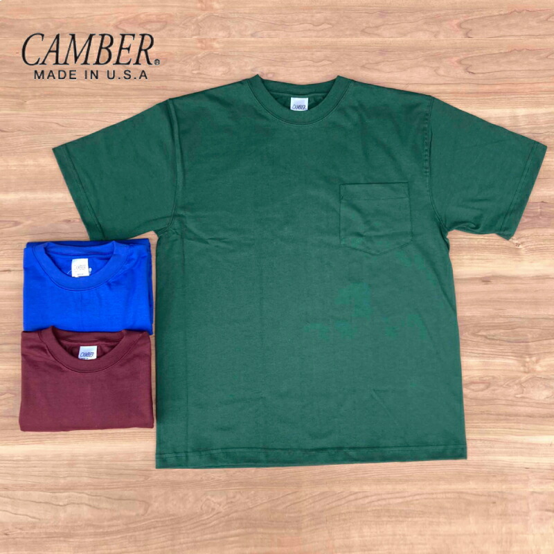 CAMBER(キャンバー)【MADE IN U.S.A】 8oz S/S MAX WEIGHT T-SHIRTS(アメリカ製 8オンス 半袖マックスウェイトTシャツ) HEAVY WEIGHT(ヘヴィーウェイト) 無地