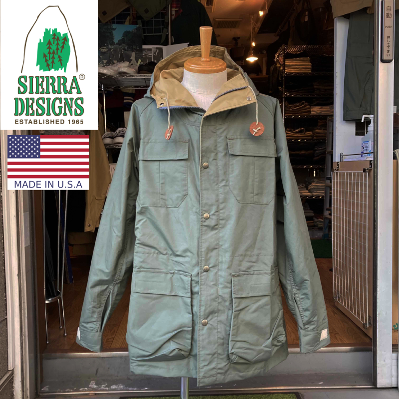 SIERRA DESIGNS(シェラデザイン)【MADE IN MOUNTAIN PARKA(アメリカ製 マウンテンパーカ)  60/40(ロクヨンクロス) SAGE/VINTAGE TAN SELECT STORE SEPTIS